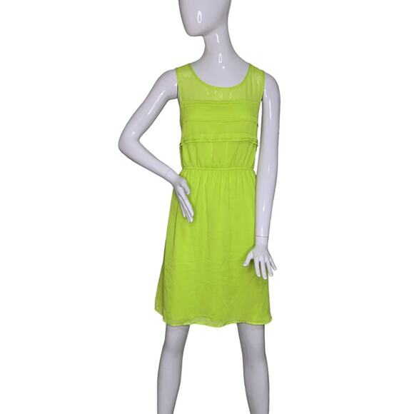 Maurices NWT Dress Sleeveless Pullover Full Lining Lime Green Size L - Picture 1 of 16